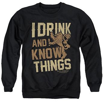 Game Of Thrones Know Things Adult Crewneck Sweatshirt