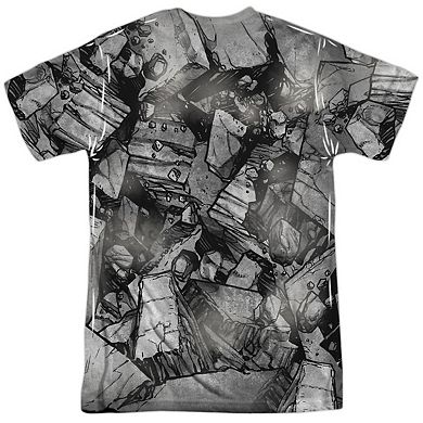 Superman Break On Through Short Sleeve Adult 100% Poly Crew T-shirt