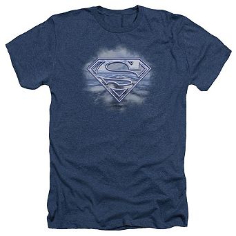 Superman Freedom Of Flight Adult Heather T-shirt