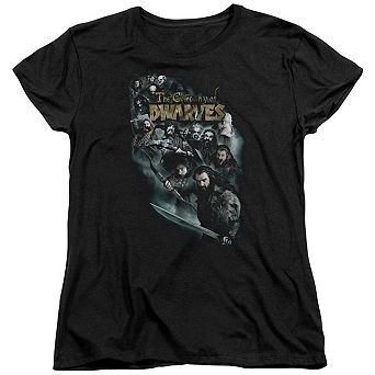 The Hobbit Company Of Dwarves Short Sleeve Womens T-shirt