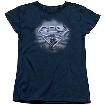 Superman Freedom Of Flight Short Sleeve Womens T-shirt