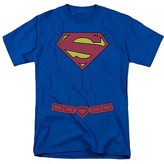 Superman New 52 Torso Short Sleeve Adult T-shirt