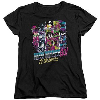 Teen Titans Go To The Movies To The Movies Short Sleeve Women´s T-Shirt
