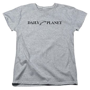 Superman Daily Planet Logo Short Sleeve Womens T-shirt