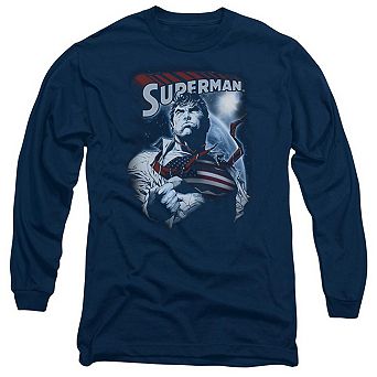 Superman Honor And Protect Long Sleeve Adult T-shirt