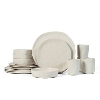Stone by Mercer Project Hekonda Stoneware 16 pc Dinnerware Set