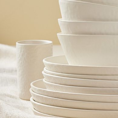 Stone by Mercer Project Katachi Stoneware 16-Piece Dinnerware Set