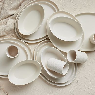 Stone by Mercer Project Katachi Stoneware 16-Piece Dinnerware Set