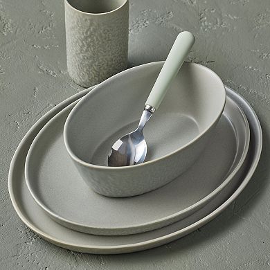 Stone by Mercer Project Katachi Stoneware 16-Piece Dinnerware Set