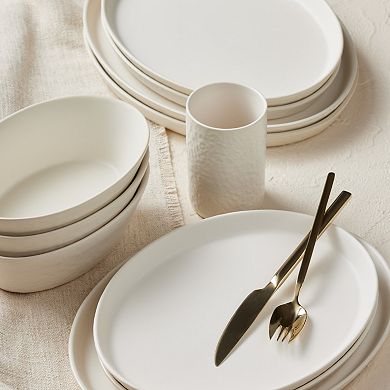 Stone by Mercer Project Katachi Stoneware 16-Piece Dinnerware Set