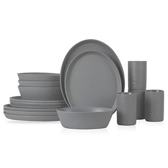 Stone by Mercer Project Katachi Stoneware 16 pc Dinnerware Set