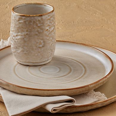 Stone by Mercer Project Shosai Stoneware 16-Piece Dinnerware Set