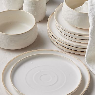 Stone by Mercer Project Katachi Stoneware 16-Piece Dinnerware Set