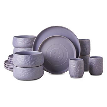 Stone by Mercer Project Shosai Stoneware 16 pc Dinnerware Set