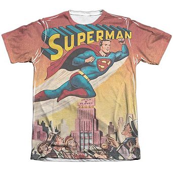 Superman City Flying Sleeve T-shirt