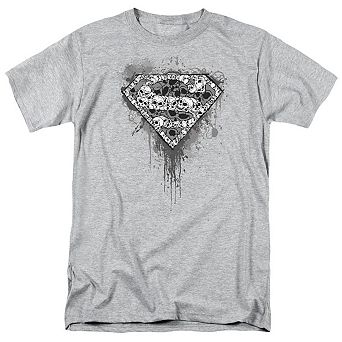 Superman Many Super Skulls Short Sleeve Adult T-shirt