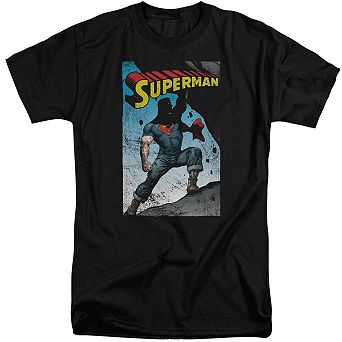 Superman Alternate Short Sleeve Adult Tall T-shirt