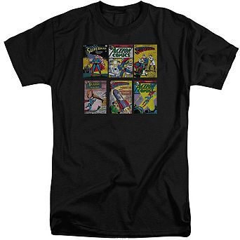 Superman Covers Short Sleeve Adult Tall T-shirt