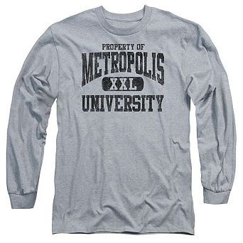 Superman Property Of Metropolis University Long Sleeve Adult T-shirt