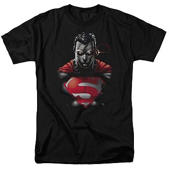 Superman Heat Vision Charged Short Sleeve Adult T-shirt