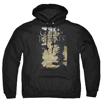 Game Of Thrones Series Map Adult Pull Over Hoodie