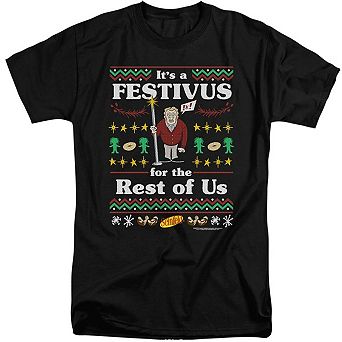 Seinfeld Festive Festivus Short Sleeve Adult Tall T-shirt