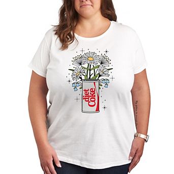 Plus Diet Coke Flowers Graphic Tee