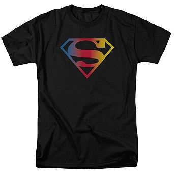Superman Gradient Superman Logo Short Sleeve Adult T-shirt