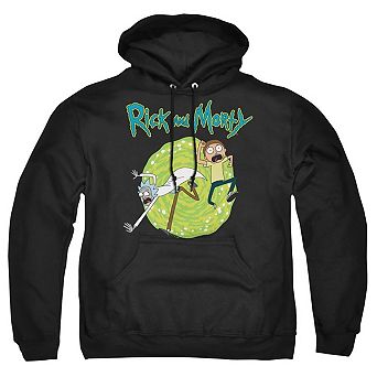 Rick And Morty Portal Adult Pull Over Hoodie