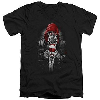 Superman Earth One Short Sleeve Adult V Neck T-shirt