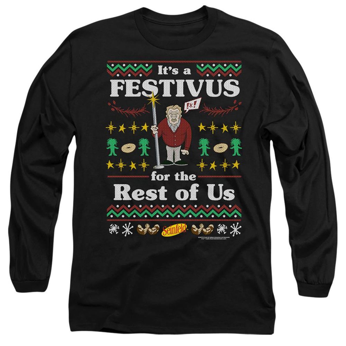 Seinfeld festivus for the rest of us pole outlet sweater