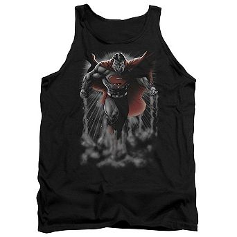 Superman Above The Clouds Adult Tank Top