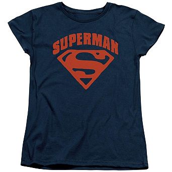 Superman Super Shield Short Sleeve Womens T-shirt