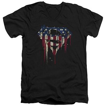 Superman Bleeding Shield Short Sleeve T-shirt