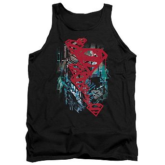 Superman Gritty Adult Tank Top