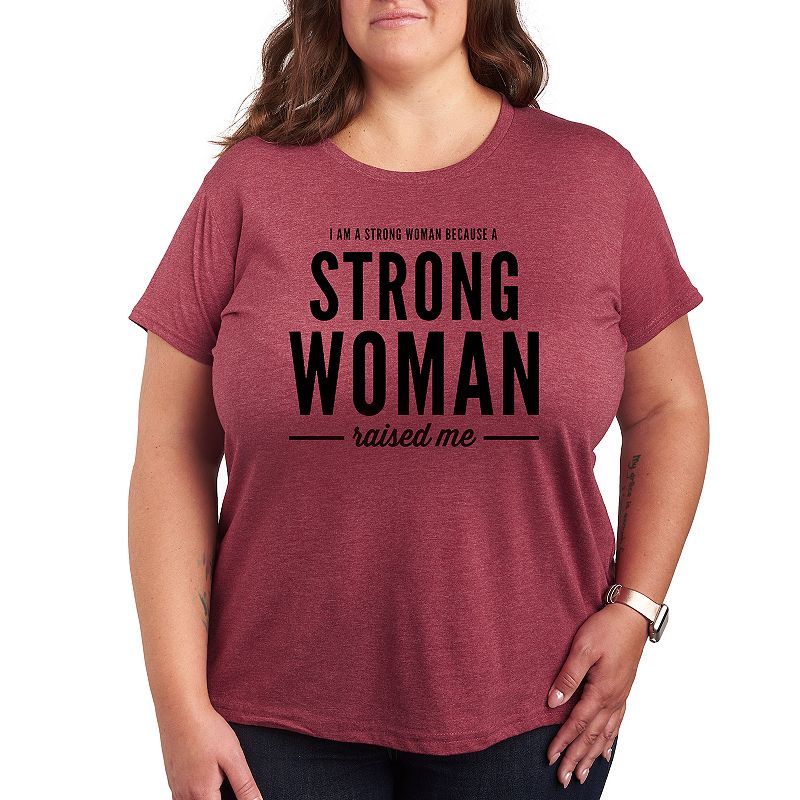 Plus Strong Woman Graphic Tee, Women's, 