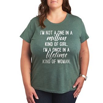 Plus Once In A Lifetime Kind Of Woman Graphic Tee