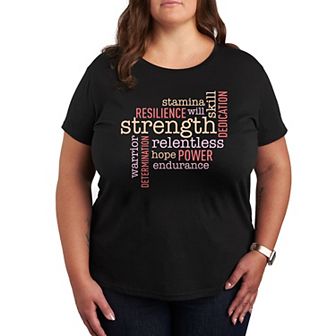 Plus Empowering Words Graphic Tee