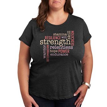 Plus Empowering Words Graphic Tee