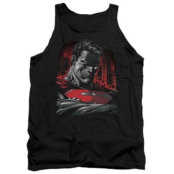 Superman Man Of Steel Adult Tank Top