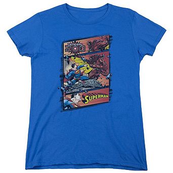 Superman Superman Vs Zod Short Sleeve Womens T-shirt