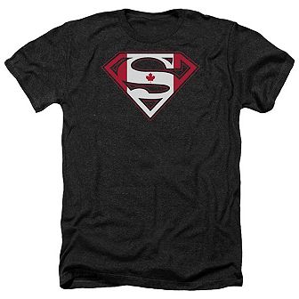 Superman Canadian Shield Adult Heather T-shirt
