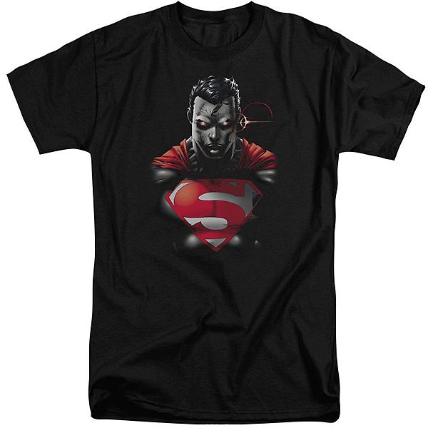 Superman Heat Vision Charged Short Sleeve Adult Tall T-shirt