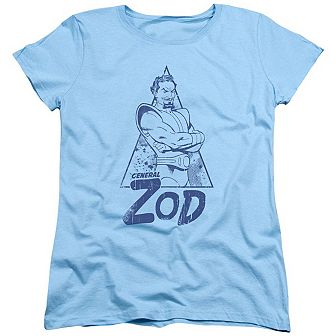 Superman Vintage Zod Short Sleeve Womens T-shirt