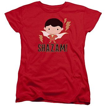 Shazam Movie Shazam Chibi Short Sleeve Women´s T-Shirt