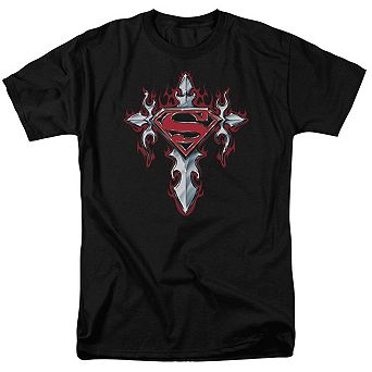 Superman Gothic Steel Logo Short Sleeve Adult T-shirt