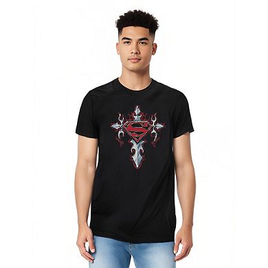 Superman Gothic Steel Logo Short Sleeve Adult T-shirt