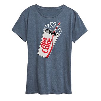 Women's Diet Coke Heart Bubbles Graphic Tee