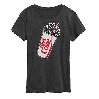 Women's Diet Coke Heart Bubbles Graphic Tee