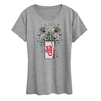 Women's Diet Coke Flowers Graphic Tee